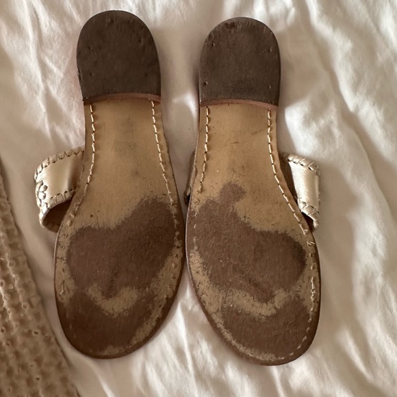 Jack Rogers platinum sandals size 9 - Picture 3 of 3